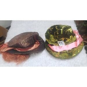2 Mad Hatter Top Hat Disney Alice In Wonderland Adult Size Large Adjustable